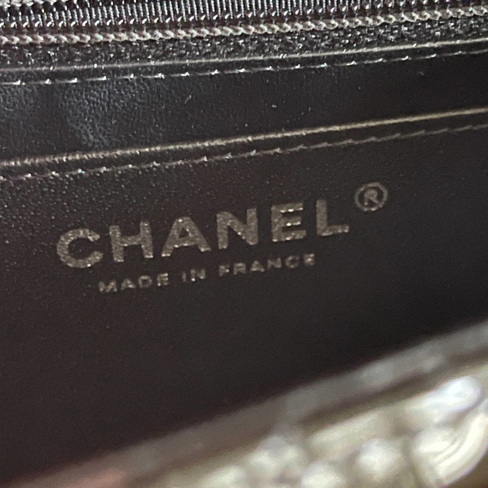 ❌SOLD❌EUC Chanel Classic Flap Mini Square Patent Black Silver HW Crossbody - Picture 12 of 16